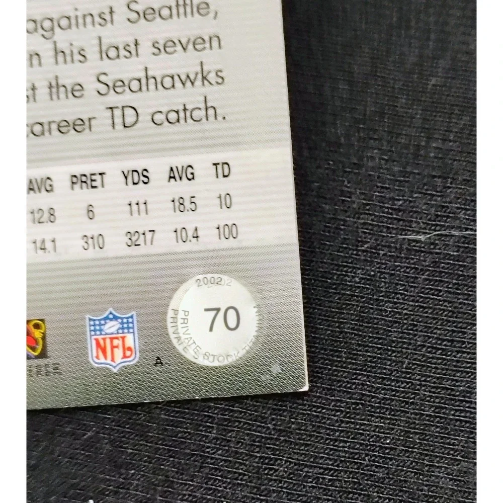 2002 Private Stock‎ Titanium Tim Brown #70 HOF HOLO WAVE OAKLAND RAIDERS